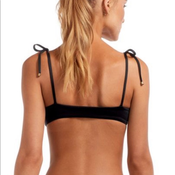Vitamin A Bella black bralette bikini top - Picture 2 of 6